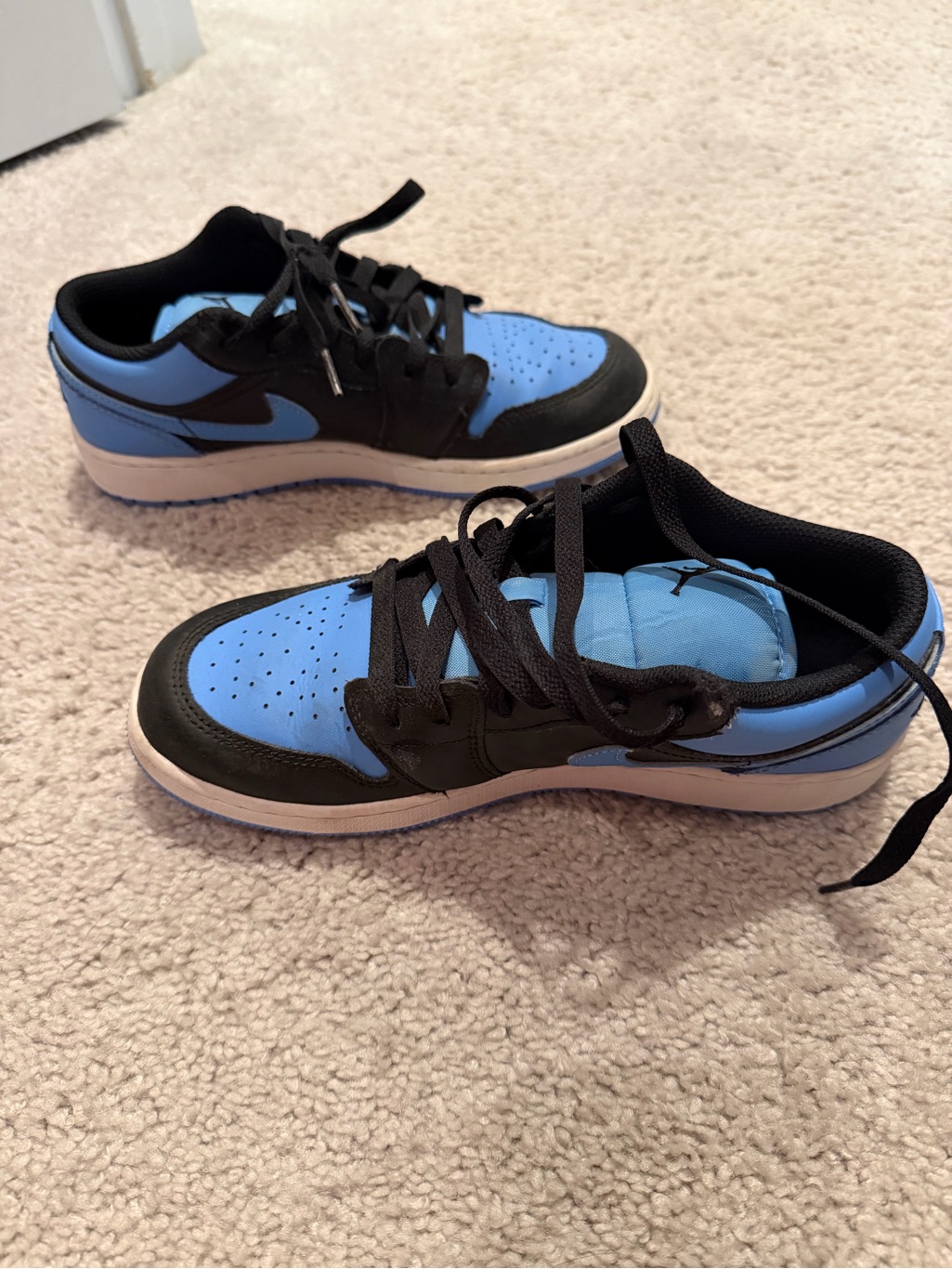 Nike Kids Low-Top Sneakers In Blue And Black